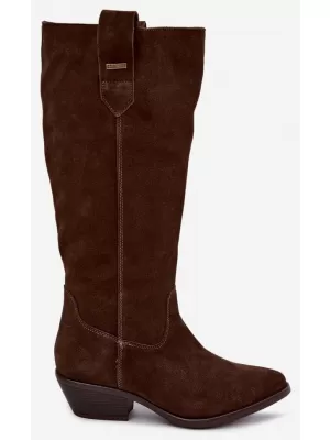 Ženske čizme BIG STAR SHOES UU274519 ČOKOLADA