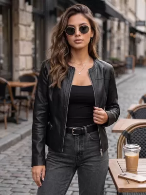 Ženska jakna DSTREET TY5721 CRNA