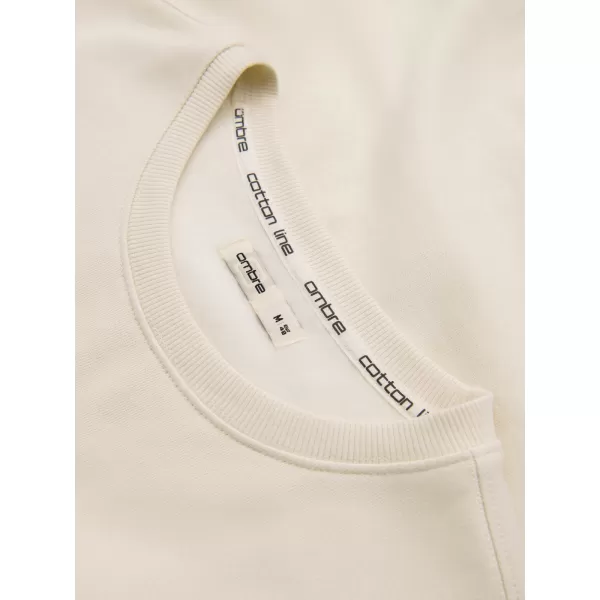  Muški sweatshirt OMBRE OM-SSBN-0271 KREMA 