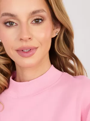 Ženski sweatshirt BASIC FEEL GOOD RV-BL-5185.93P RUŽIČASTA