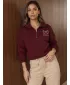Ženski sweatshirt DSTREET 1 BY1575 TAMNOCRVENA