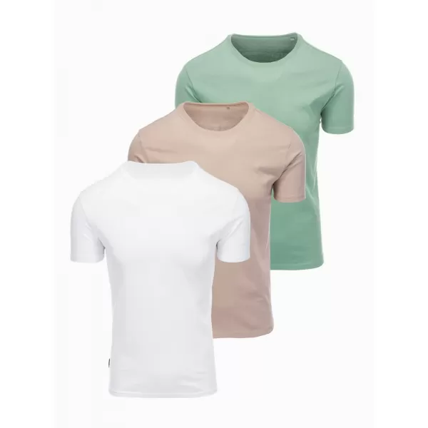  Muška košulja OMBRE OM-TSBS-0268 SIVO-ZELENA/BIJELA/BEŽ 