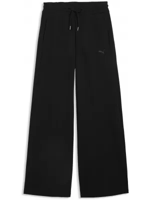 Ženske hlače PUMA CLASS RELAXED WIDE LEG PANTS 69401301 PUMA CRNA