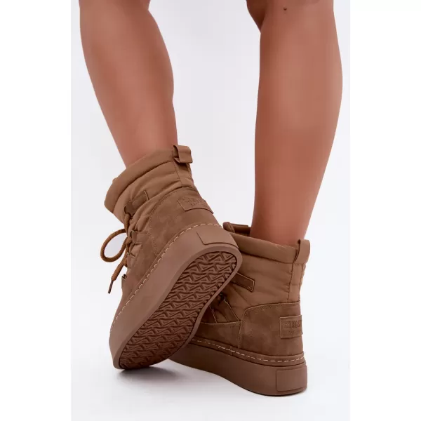  Ženski snjegovići BIG STAR SHOES UU274190 SMEĐA/BEŽ 