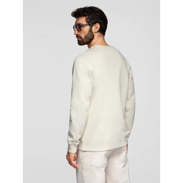  Muški sweatshirt OMBRE OM-SSBN-0271 KREMA 