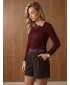 Ženska bluza DSTREET RY2945 TAMNOCRVENA