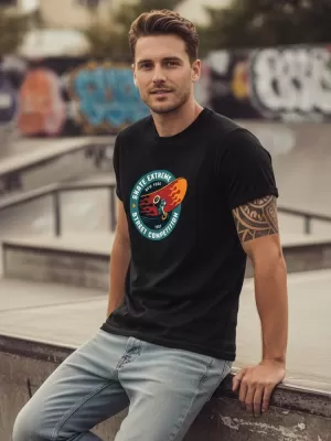 Muška majica kratkih rukava DSTREET NX076R CRNA