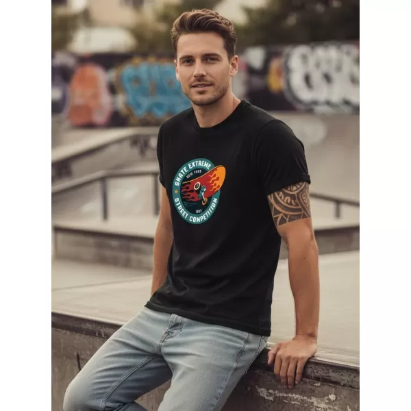  Muška majica kratkih rukava DSTREET NX076R CRNA 