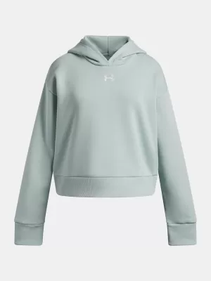 Majica za djevojčice UNDER ARMOUR UA RIVAL FLEECE HOODIE 1379517-477 PLAVA