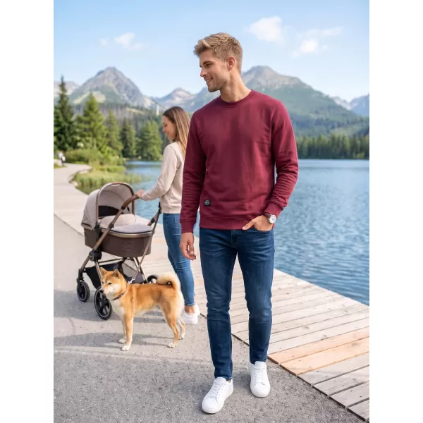  Muški sweatshirt ALTISPORT NP/ALMST43001 TAMNOCRVENA 