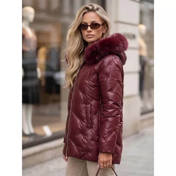  Ženska jakna DSTREET TY5813 TAMNOCRVENA 