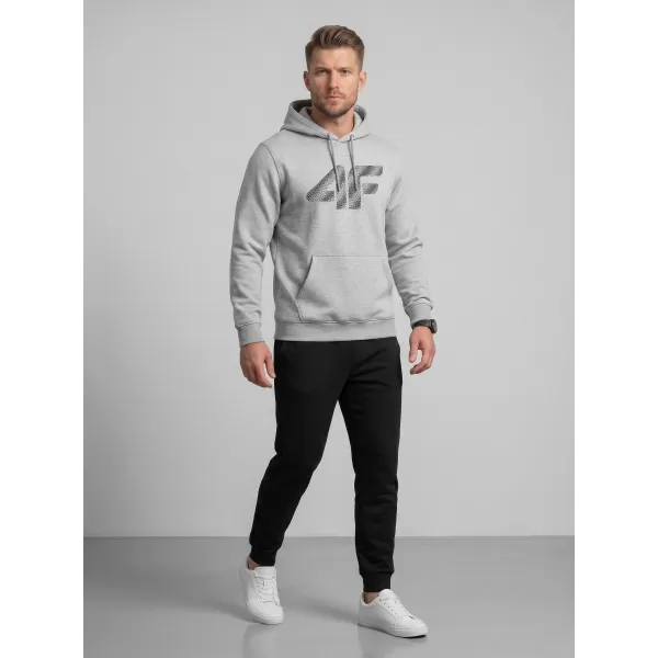  Muški sweatshirt 4F WMM00TSWSM2548 HLADNI SVIJETLO SIVI MELANGE 