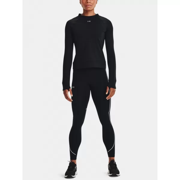 Ženske termo tajice UNDER ARMOUR UA RUSH CG NOVELTY LEGGING 1365720-001 CRNA 