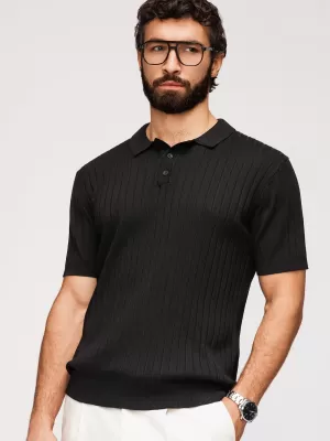 Muška polo majica OMBRE OM-POSS-0180 CRNA