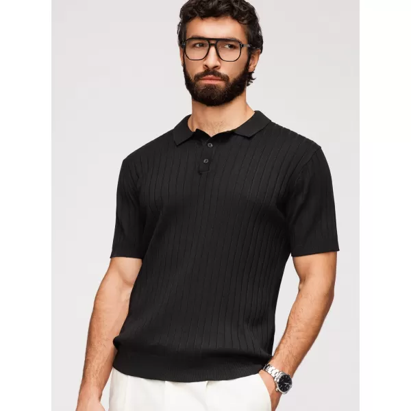  Muška polo majica OMBRE OM-POSS-0180 CRNA 