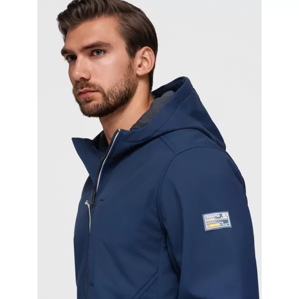  Muška softshell jakna OMBRE OM-JANP-0292 TAMNOPLAVA 