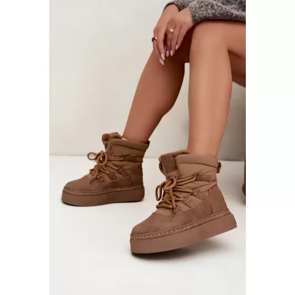  Ženski snjegovići BIG STAR SHOES UU274190 SMEĐA/BEŽ 