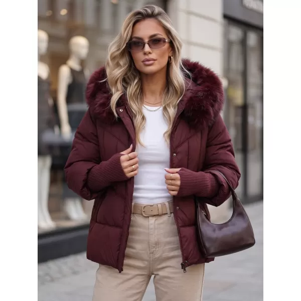  Ženska jakna DSTREET TY5742 TAMNOCRVENA 