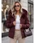 Ženska jakna DSTREET TY5742 TAMNOCRVENA