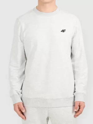 Muški sweatshirt 4F WMM00TSWSM2549 HLADNI SVIJETLO SIVI MELANGE