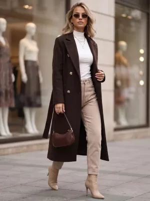 Ženski kaput DSTREET NY0816 SMEĐA