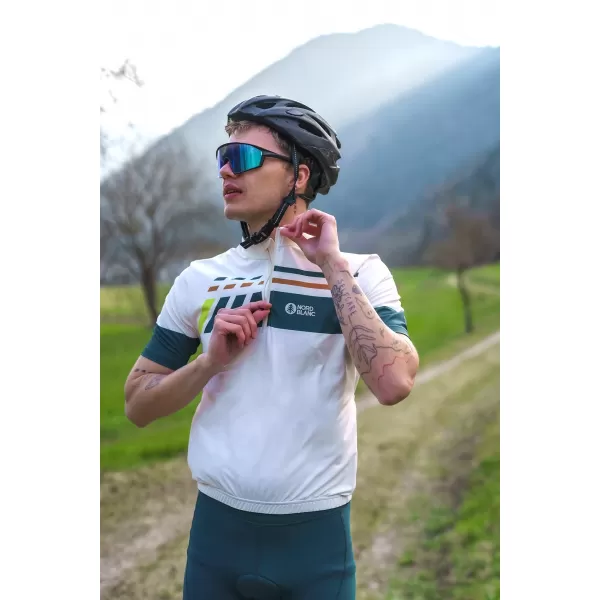  Muški biciklistički dres NORDBLANC STEER NBSMF8080 BEŽ 