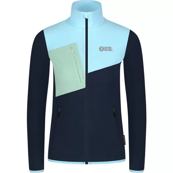  Ženska lagana majica od flisa NORDBLANC BEECH NBSFL8375 PLAVA 