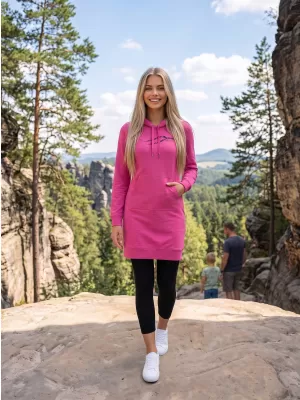 Ženska produžena majica ALTISPORT ALW001419 MAGENTA
