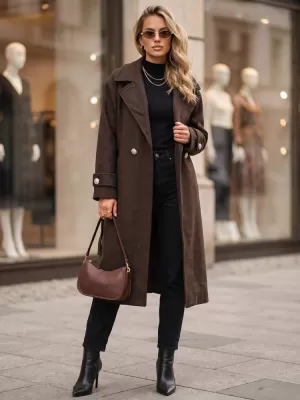 Ženski kaput DSTREET NY0808 SMEĐA