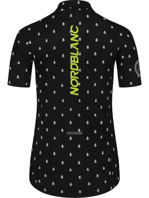 Ženski biciklistički dres NORDBLANC TREES NBSLF8085 CRNA