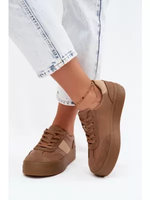 Ženske tenisice BIG STAR SHOES UU274015 SMEĐA/BEŽ