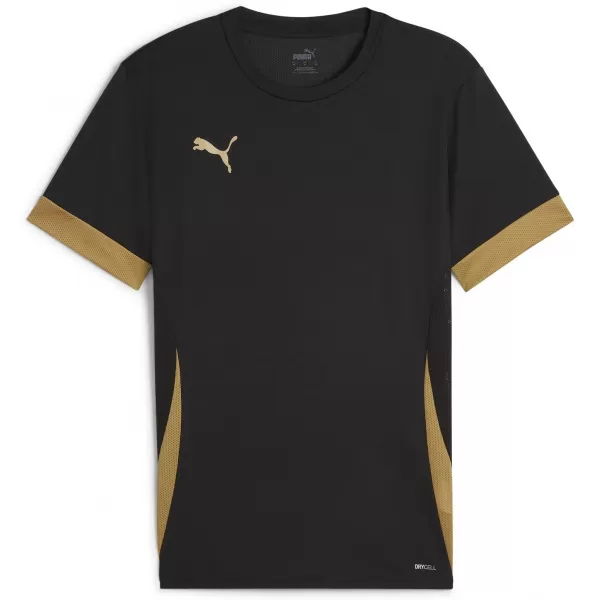  Muška sportska majica PUMA TEAMGOAL MATCHDAY JERSEY 70574728 PUMA CRNA/PUMA ZLATNA/MAT ZLATNA 