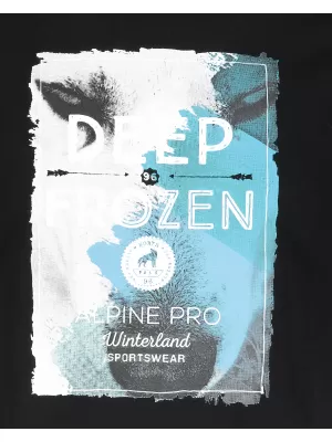 Muški majica s kratkim rukavima ALPINE PRO ARESJON CRNA