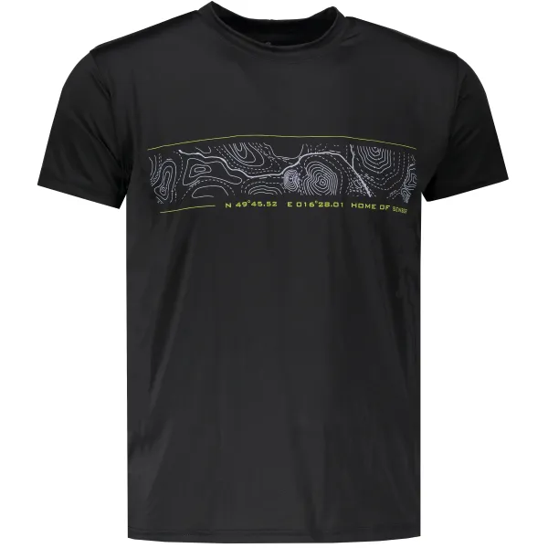  Muška majica SENSOR PERFORMANCE TEE GPS CRNA 