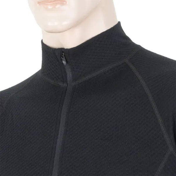  Muško termo rublje SENSOR Double Face Merino Wool rolák zip CRNA 