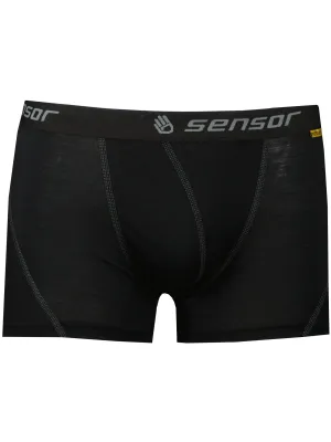 Muške bokserice SENSOR MERINO ACTIVE CRNA
