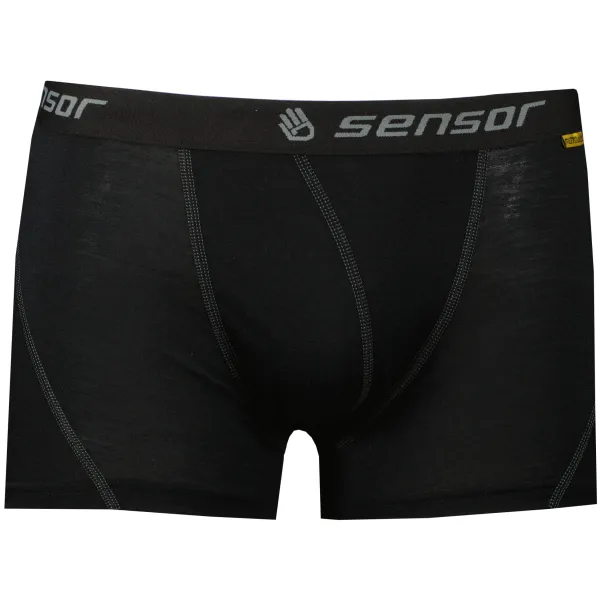  Muške bokserice SENSOR MERINO ACTIVE CRNA 