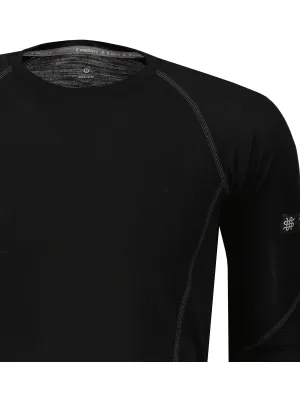 Muško termo rublje SENSOR MERINO ACTIVE CRNA