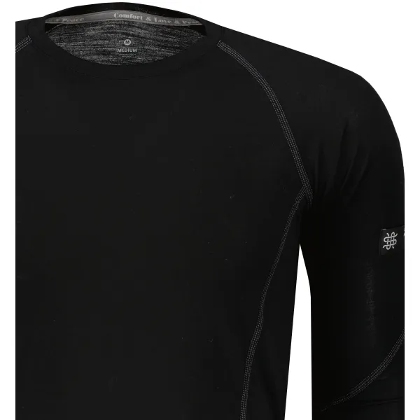  Muško termo rublje SENSOR MERINO ACTIVE CRNA 