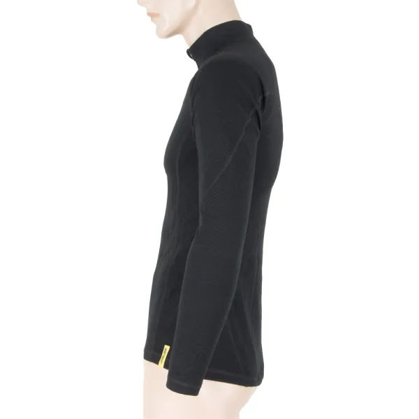  Muško termo rublje SENSOR Double Face Merino Wool rolák zip CRNA 