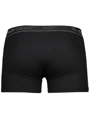Muške bokserice SENSOR Double Face Merino Wool CRNA