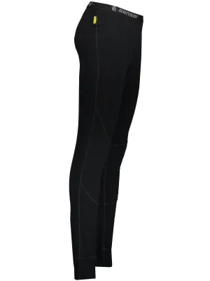Muške termo hlače DOUBLE FACE MERINO WOOL BLACK Sensor