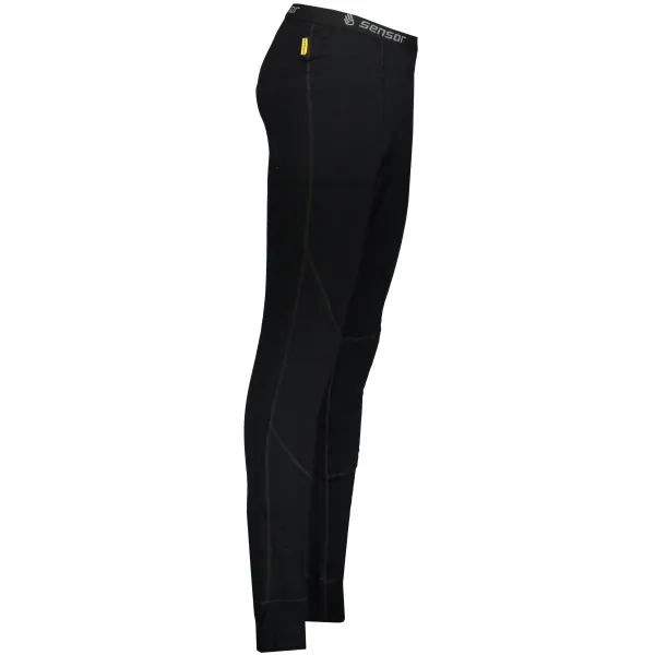  Muške termo hlače DOUBLE FACE MERINO WOOL BLACK Sensor 