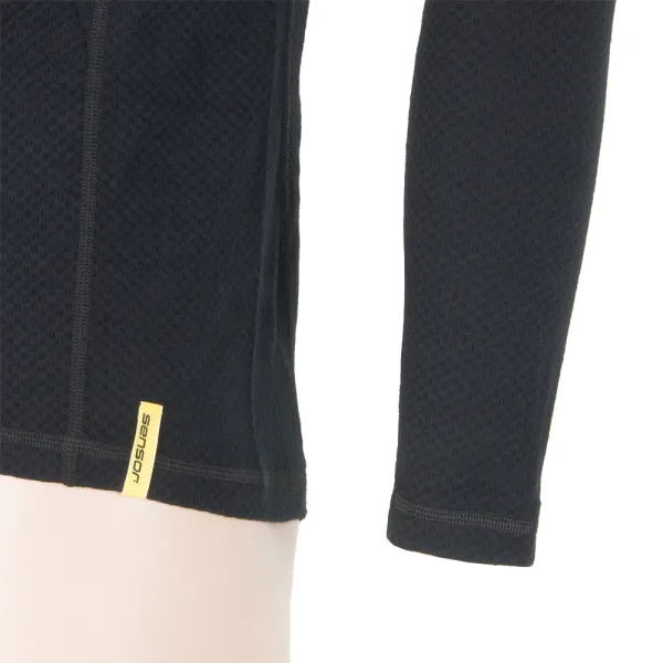  Muško termo rublje SENSOR Double Face Merino Wool rolák zip CRNA 