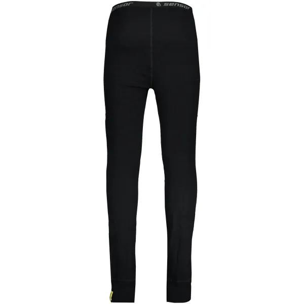  Muške termo hlače DOUBLE FACE MERINO WOOL BLACK Sensor 