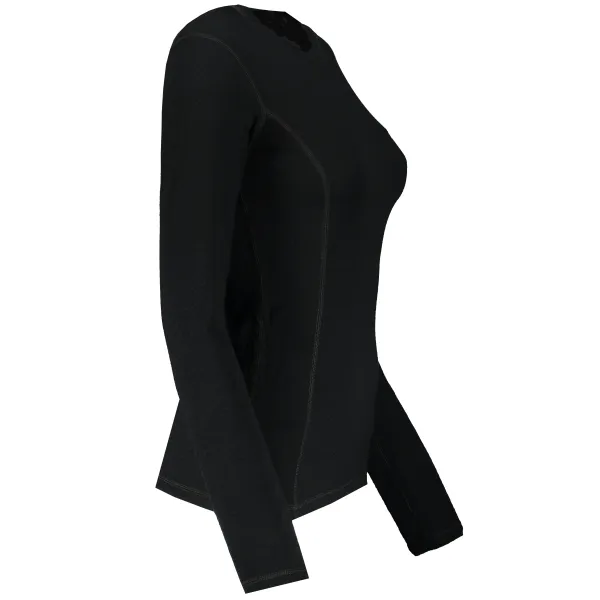  Ženska termo majica dugih rukava SENSOR DOUBLE FACE MERINO WOOL 15100029 CRNA 