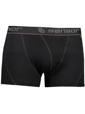 Muške bokserice SENSOR Double Face Merino Wool CRNA