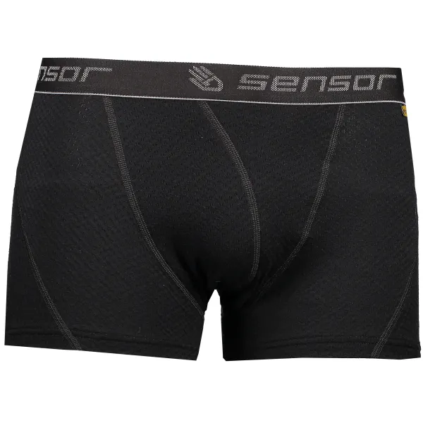  Muške bokserice SENSOR Double Face Merino Wool CRNA 