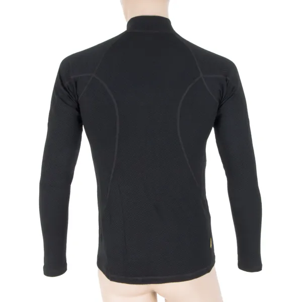  Muško termo rublje SENSOR Double Face Merino Wool rolák zip CRNA 
