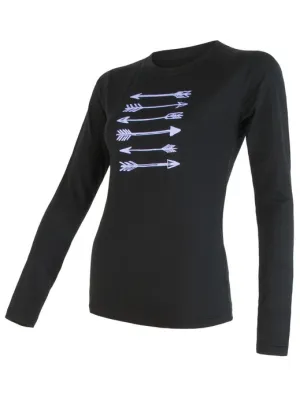 Žensko termo rublje SENSOR MERINO ACTIVE PT ARROWS dl. rukáv 17100056-00 CRNA